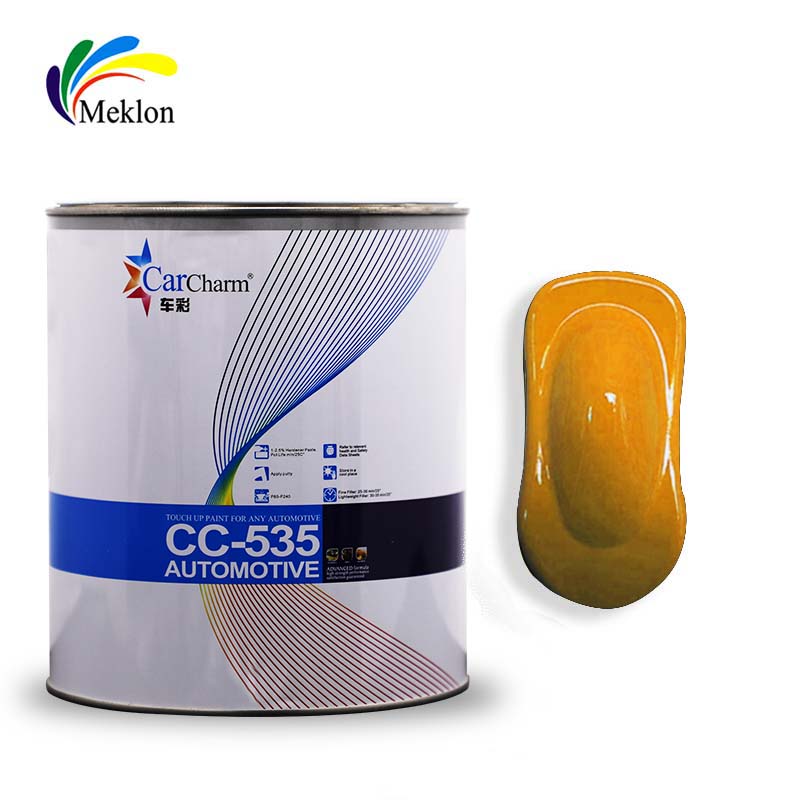 1K High Gloss Basecoat Medium Yellow Car Paint