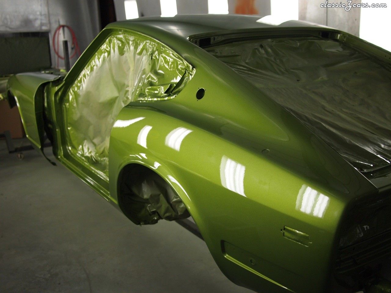 yellow green car paint