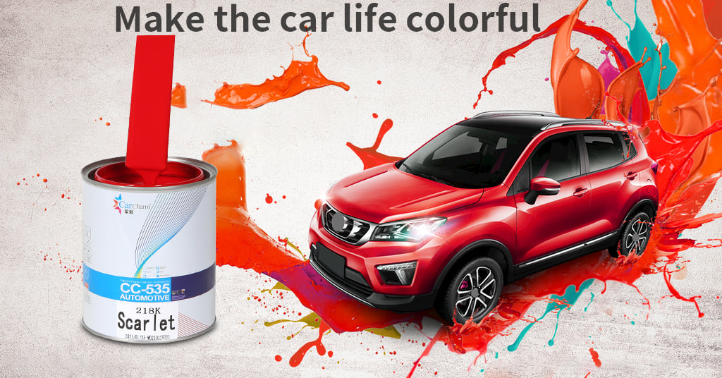 Red auto refinish paint