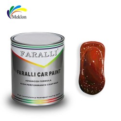 orange red car paint