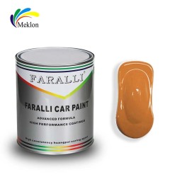 orange red sliver car paint