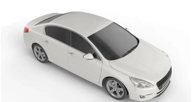 white metallic car paint